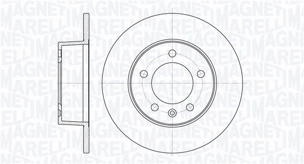 MAGNETI MARELLI stabdžių diskas 361302040121